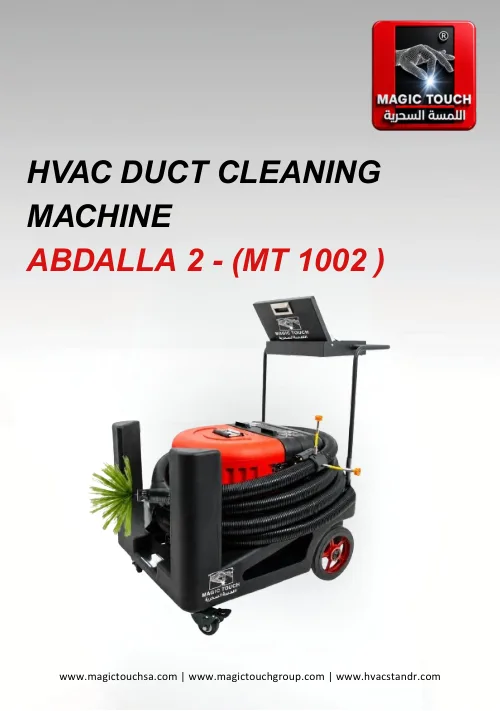 HVAC Duct Cleaning Machine – ABDALLA 2 (MT 1002) brochure cover