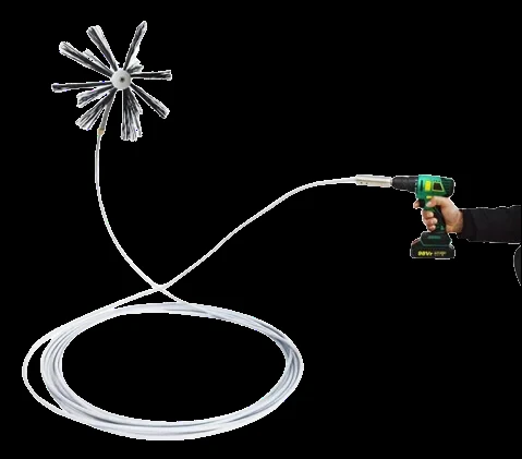 Drill-Powered Duct Cleaning Tool
